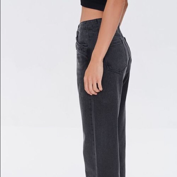 Forever 21 Crisscross Waist 90s Fit Jeans - Picture 6 of 9